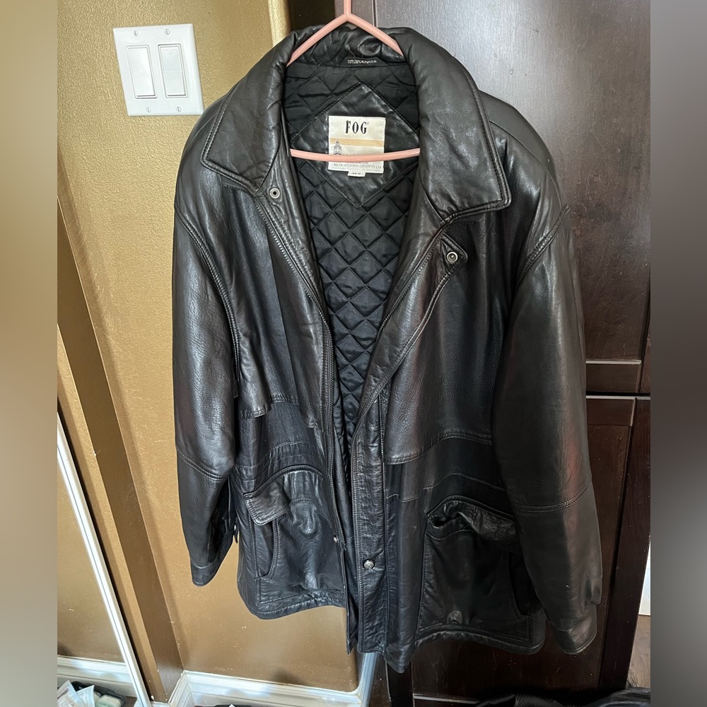 London Fog leather jacket